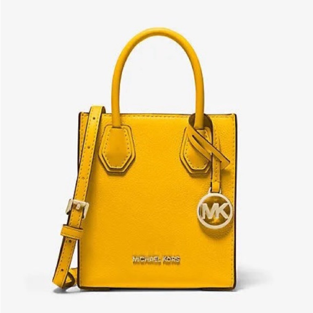 Michael Kors Mercer Extra-Small Pebbled Leather Crossbody Bag
